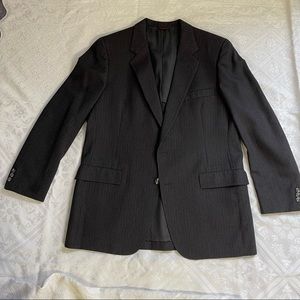 Vintage Men’s Single Breasted Dark Brown Pinstriped Suit